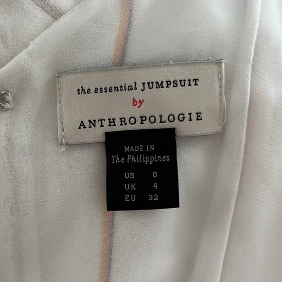 Anthropologie The Essential Jumpsuit Striped Size 0 - Picture 9 of 9